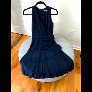 Fitted Navy Blue Dress